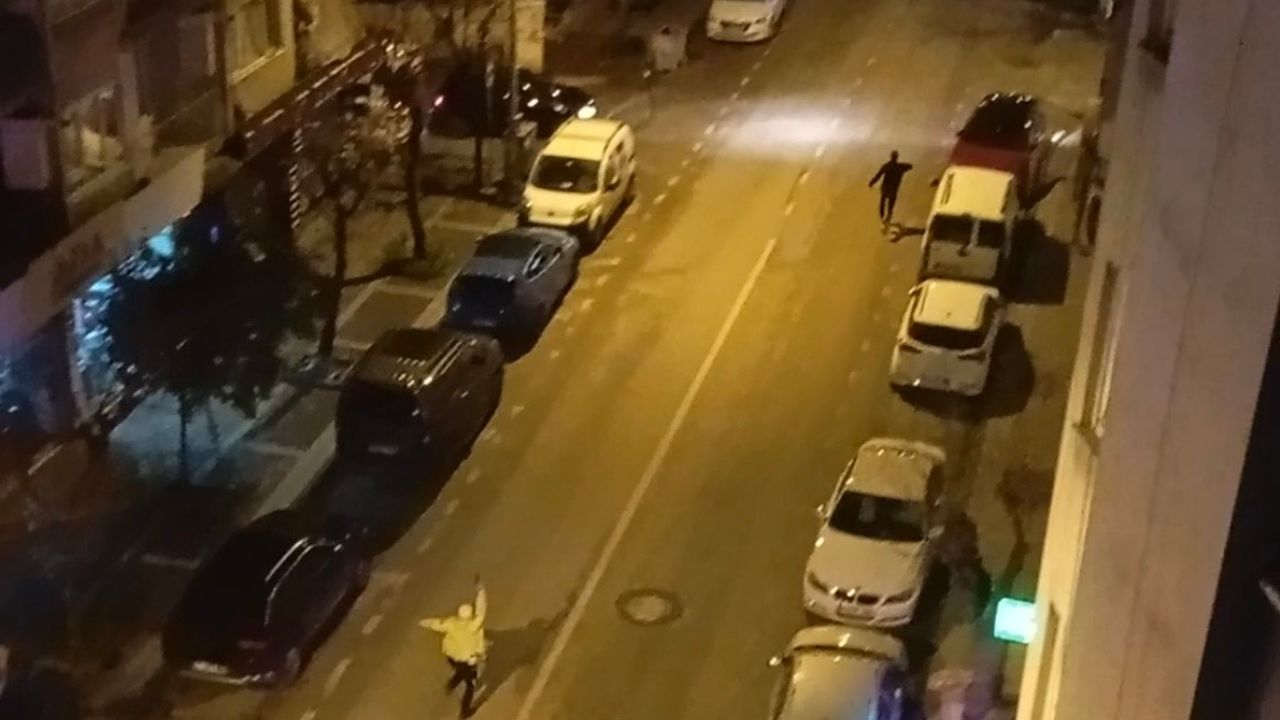 Kazaya rağmen durmadı, yaya kaçtı: Polis havaya ateş açarak yakaladı