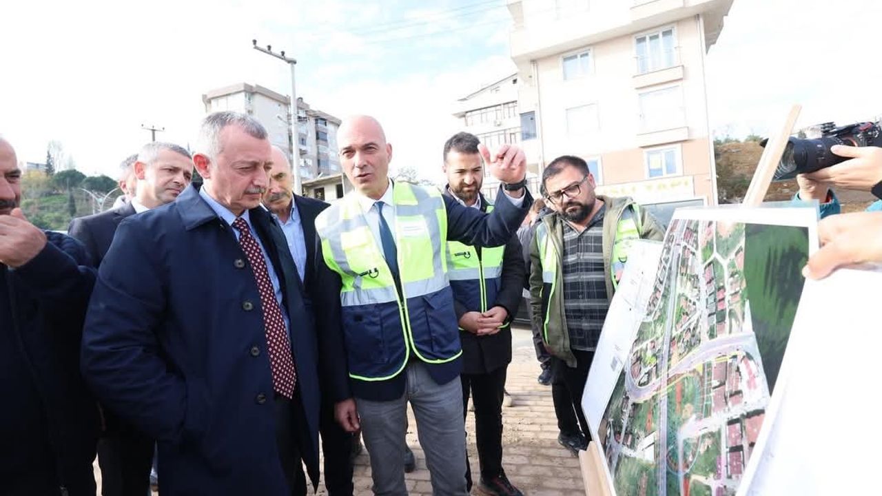 Büyükakın Eskihisar Kavşağı’ndaki Çalışmaları Yerinde İnceledi
