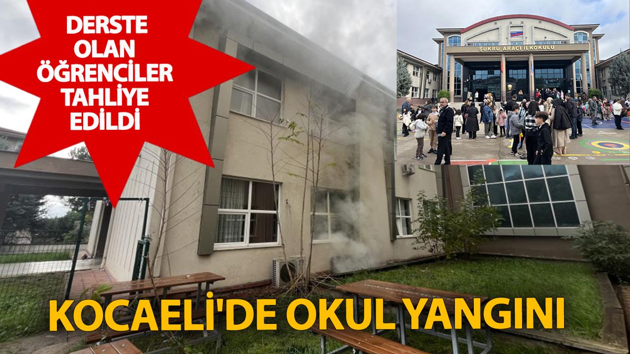 Sınıflarda ders vardı bodrumda alevler: Kocaeli'de ilkokulda yangın alarmı