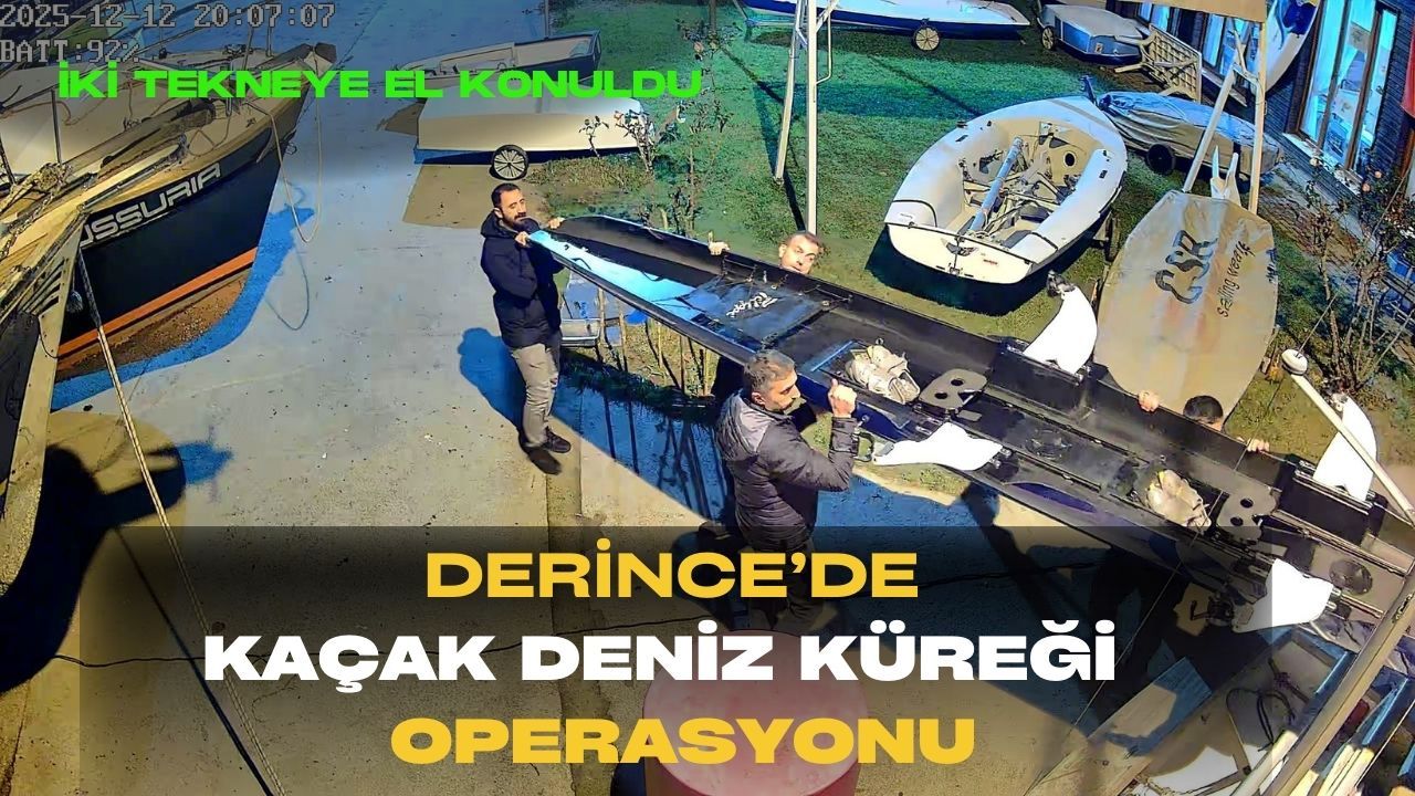 Derince’de Kaçak Deniz Küreği Operasyonu: İki Tekneye El Konuldu