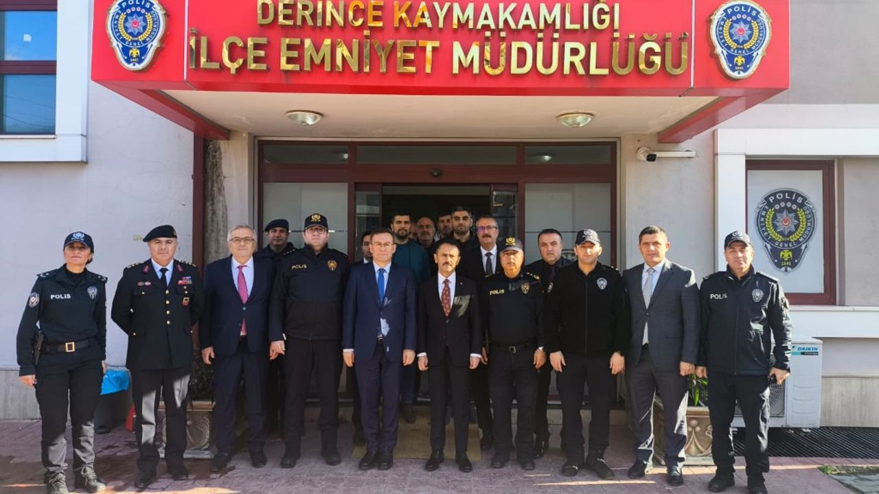 Vali Aktaş, Derince İlçe Jandarma Komutanlığı İnşaatı ve Derince İlçe Emniyet Müdürlüğünde İncelemelerde Bulundu