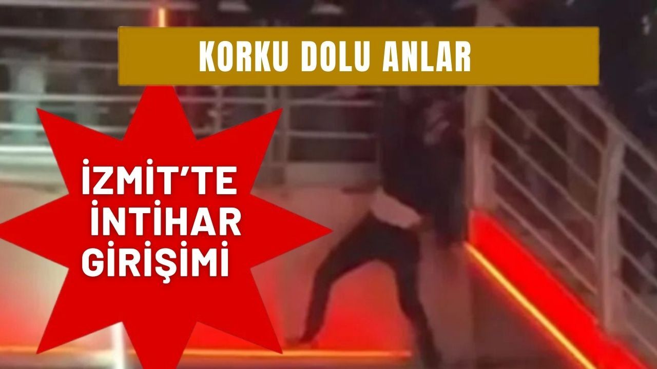 İzmit’te Üstgeçitte İntihar Girişimi: Polis Son Anda Müdahale Etti