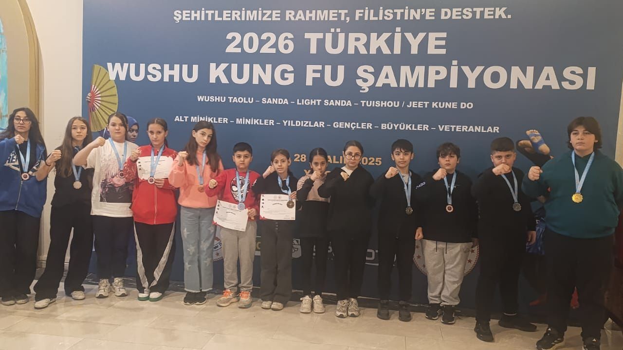 Kartepeli Sporculardan Türkiye Wushu Şampiyonası’nda 15 Madalya