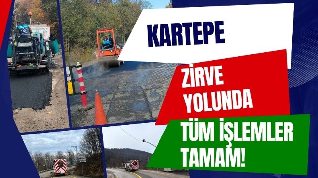 Kartepe Zirve Yolunda Kışa Hazırlık Tamamlandı