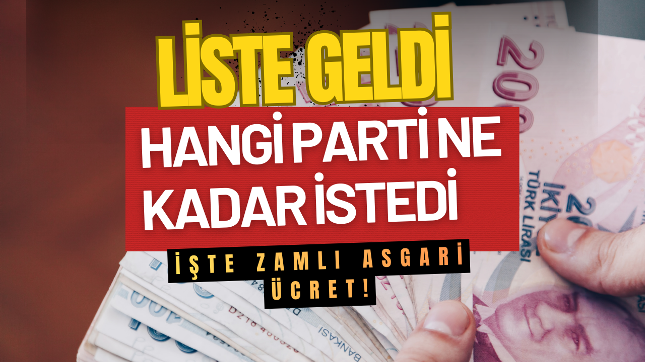 Hangi parti ne kadar dedi: İşte zamlı asgari ücret tahminleri
