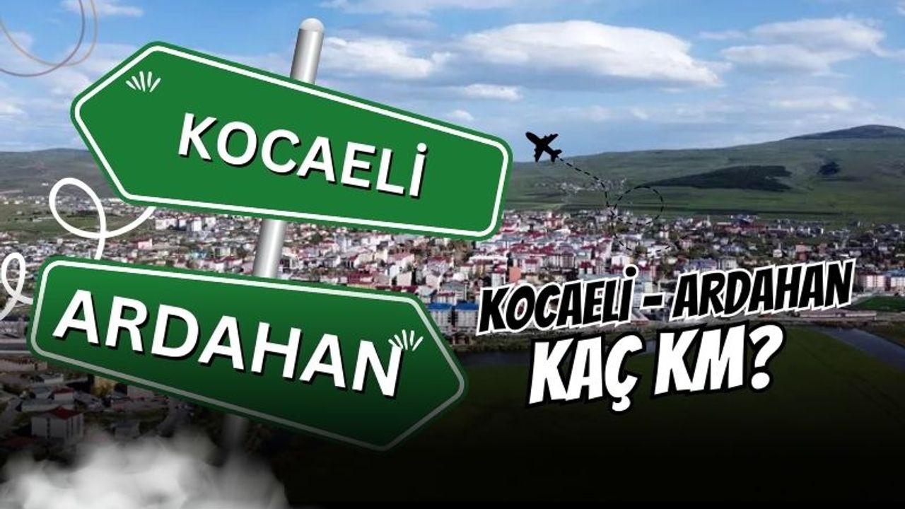 Kocaeli ile Ardahan arası kaç km? İşte mesafe ve yolculuk süresi
