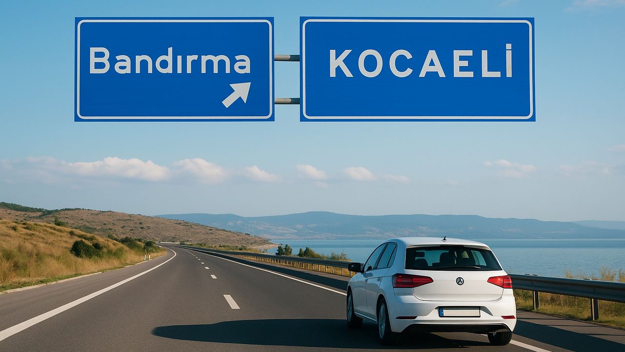 Kocaeli Bandırma arası kaç kilometre?