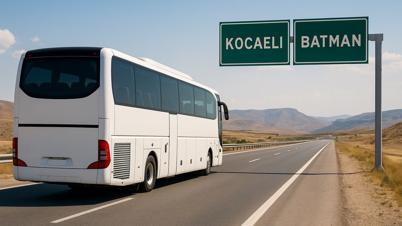 Kocaeli Batman arası kaç kilometre?