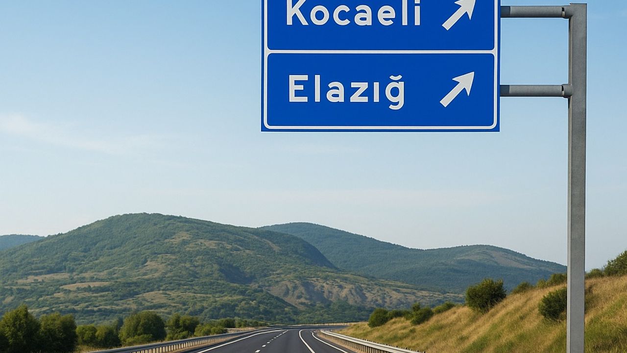 Kocaeli Elazığ arası kaç kilometre?