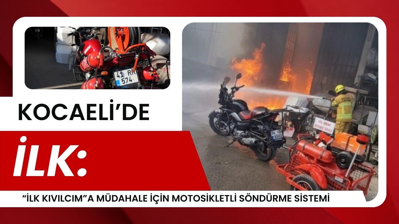 Kocaeli’de 62 Yaşındaki Kuddusi Kuranel’den “İlk Kıvılcım”a Müdahale İçin Motosikletli Söndürme Sistemi