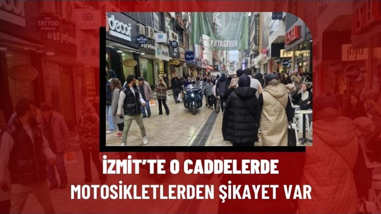 İzmit'te Motosiklet İstilası: Caddeler Kuryelere Teslim Oldu