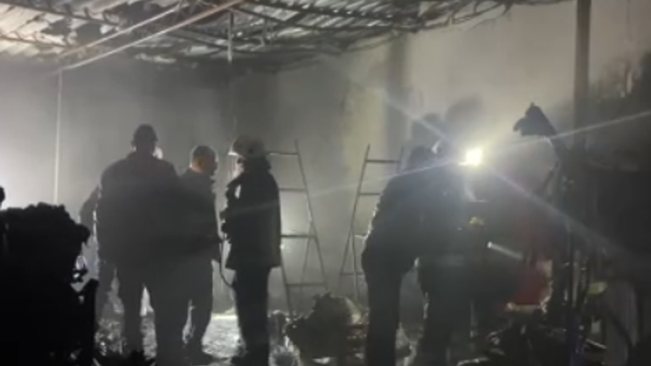 Muz Sarartma Tesisinde Yangın Çıktı