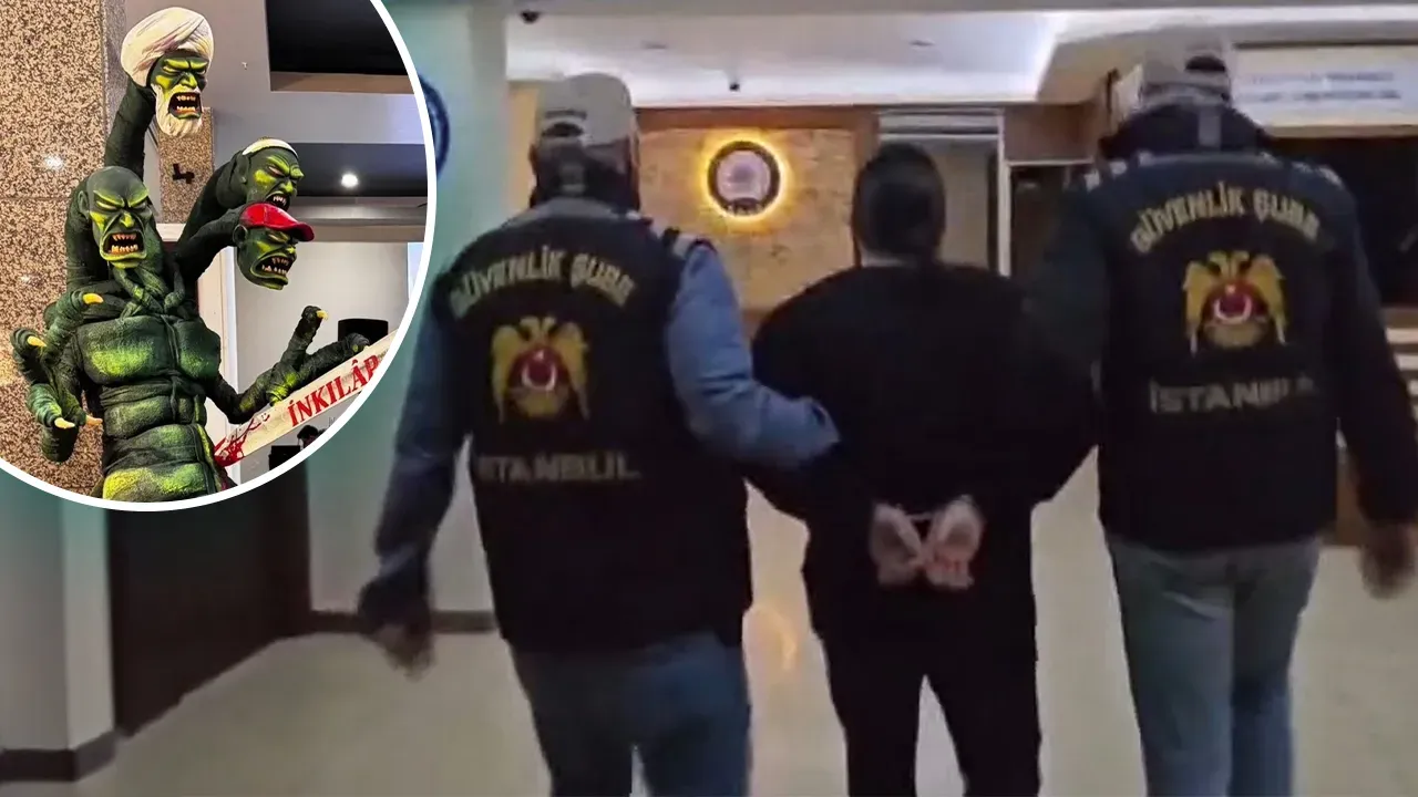 Lütfi Kırdar’da sergilenen heykel gündem oldu: Gözaltılar sonrası soruşturma başlatıldı