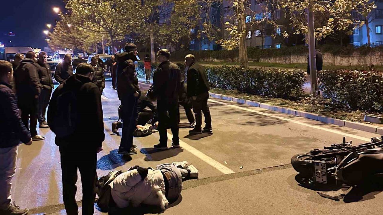 Tekirdağ Çorlu’da motosiklet kazası: 2 genç hastaneye kaldırıldı