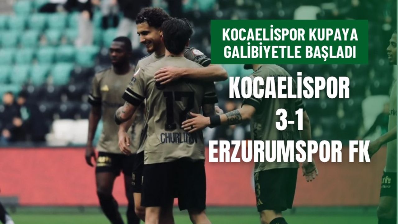 Kocaelispor’dan gruplara 3 gollü 3 puanlı siftah