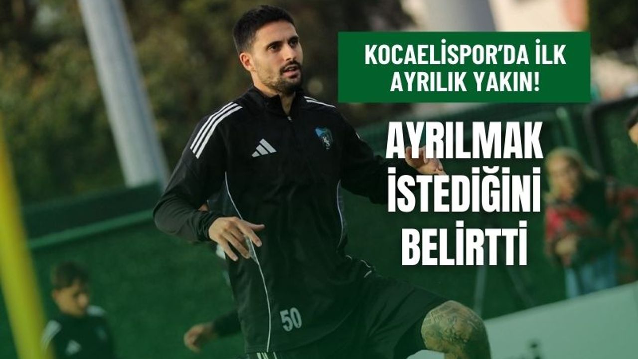 Kocaelispor’da İlk Ayrılık Kapıda