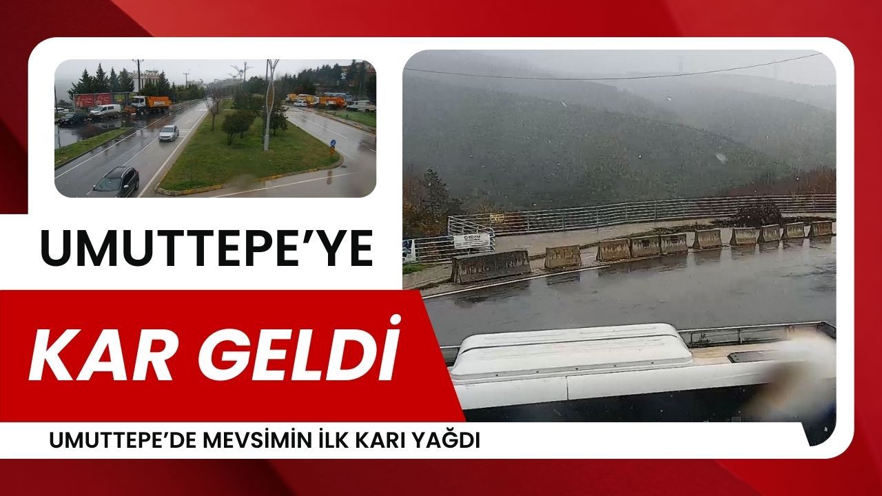 Umuttepe’de Mevsimin İlk Karı Yağdı