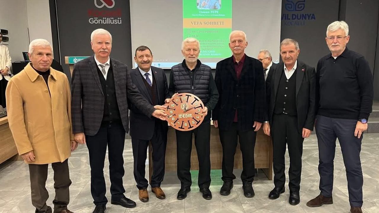 İDEBİR’in Aralık Ayı Vefa Sohbeti’nde Osman Pepe’den Anlamlı Konuşma