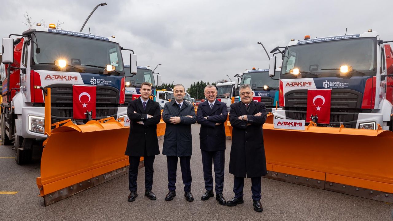 Kocaeli kışa hazır: Karla mücadelede araç sayısı 352’ye çıktı