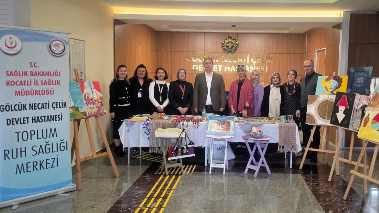 “Sanatın İyileştirici Gücü” Sergisi Gölcük Necati Çelik Devlet Hastanesi’nde Açıldı