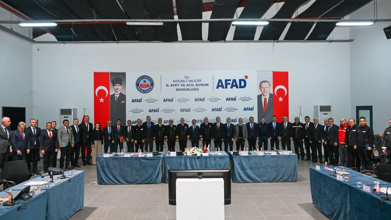 Kocaeli İl AFAD Planı Yıl Sonu Toplantısı Vali Aktaş Başkanlığında Yapıldı