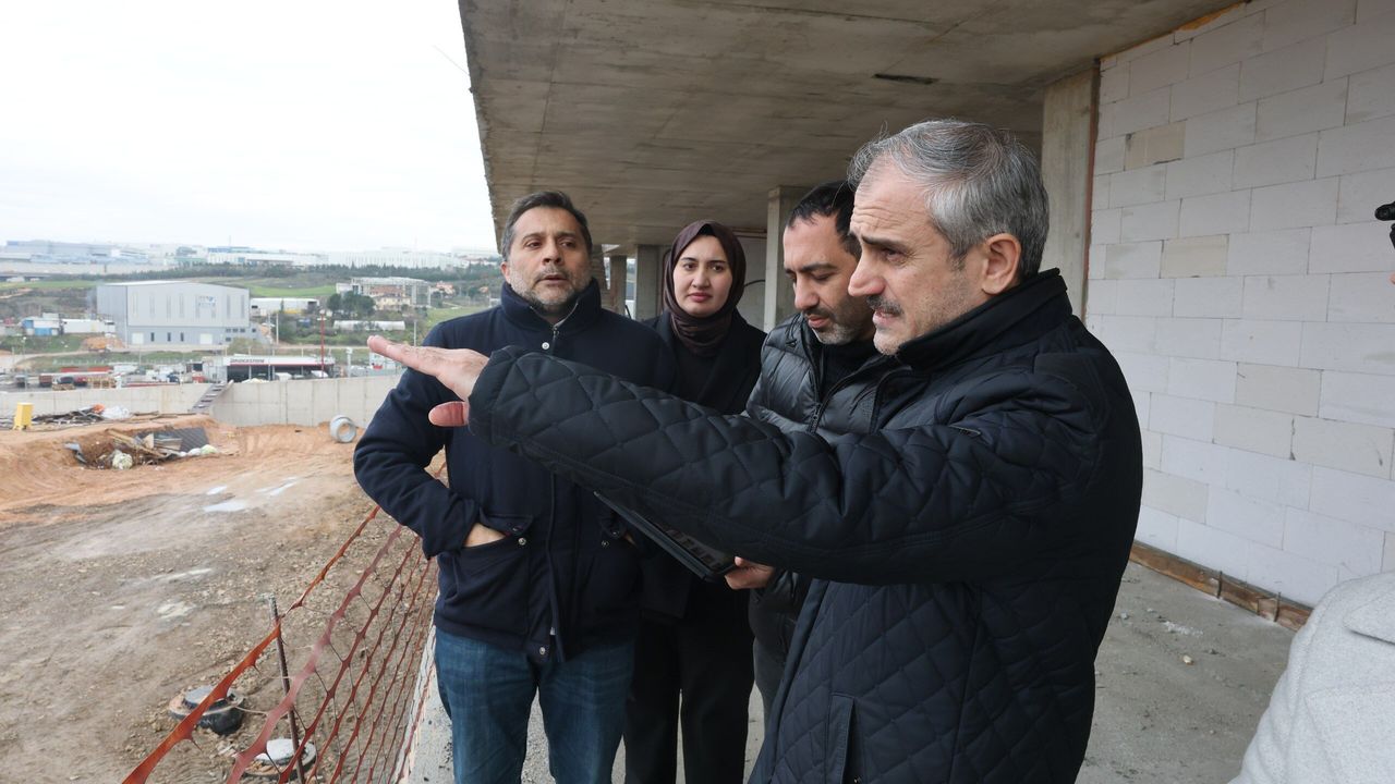 Çayırova Spor Lisesi’nde İnşaat Çalışmaları Hızla Sürüyor