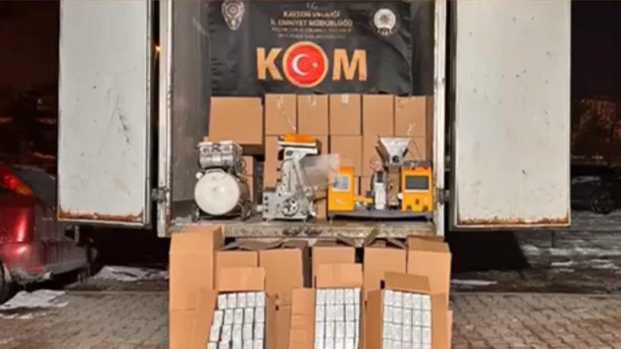 Kayseri’de Kaçak Sigara Operasyonu: 1 Kişi Gözaltında