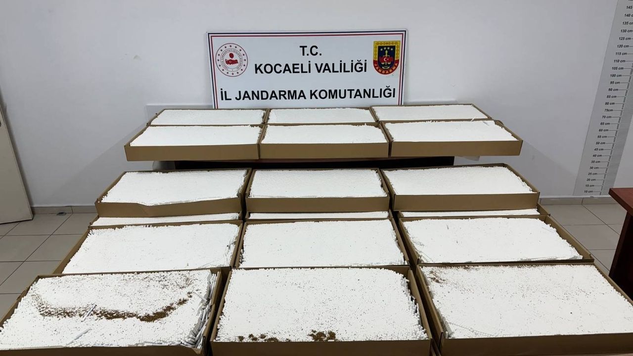 Kocaeli’de Kaçakçılık Operasyonu: 3,5 Milyon TL’lik 1 Milyon Makaron Ele Geçirildi