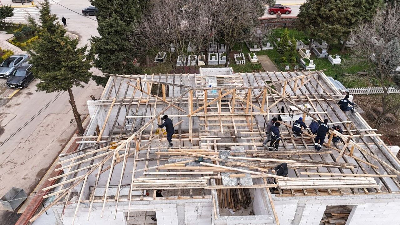 Kartepe Belediyesi cenaze hizmetleri binasında yenileme ve genişletme çalışması başlattı