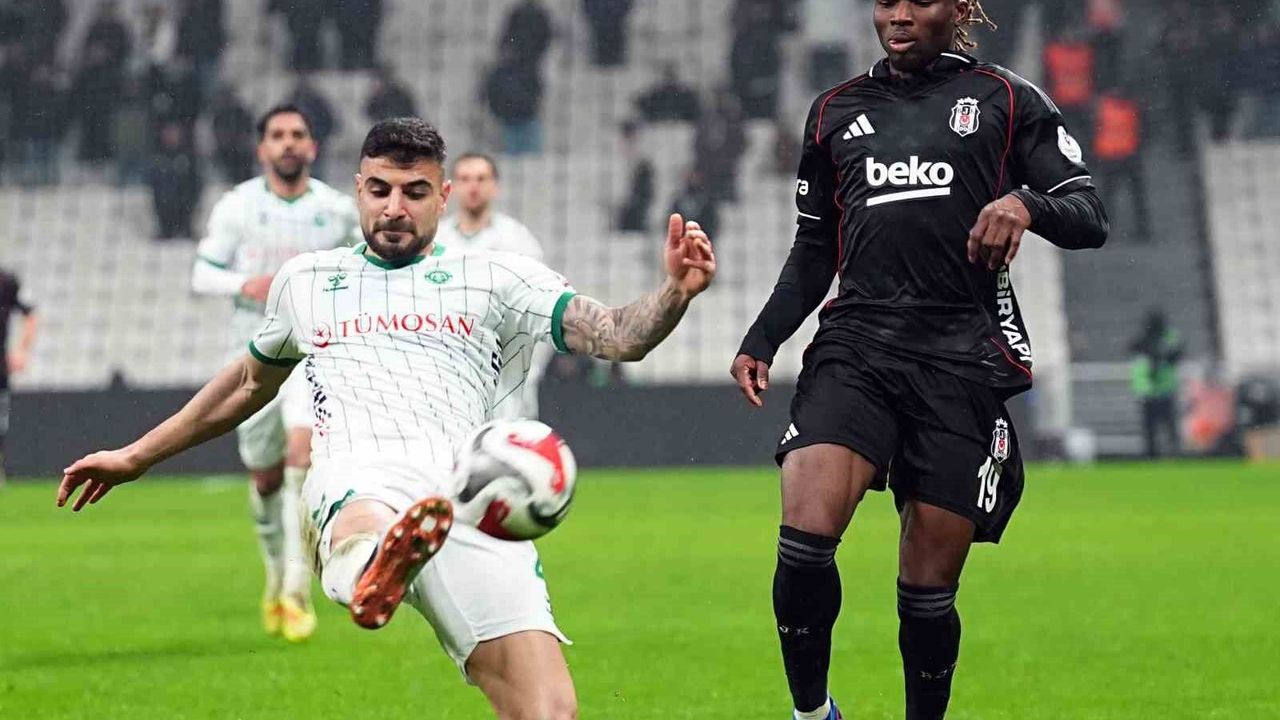 Beşiktaş, Konyaspor’u 2-1 Mağlup Etti: Asllani Kırmızı Kart Gördü