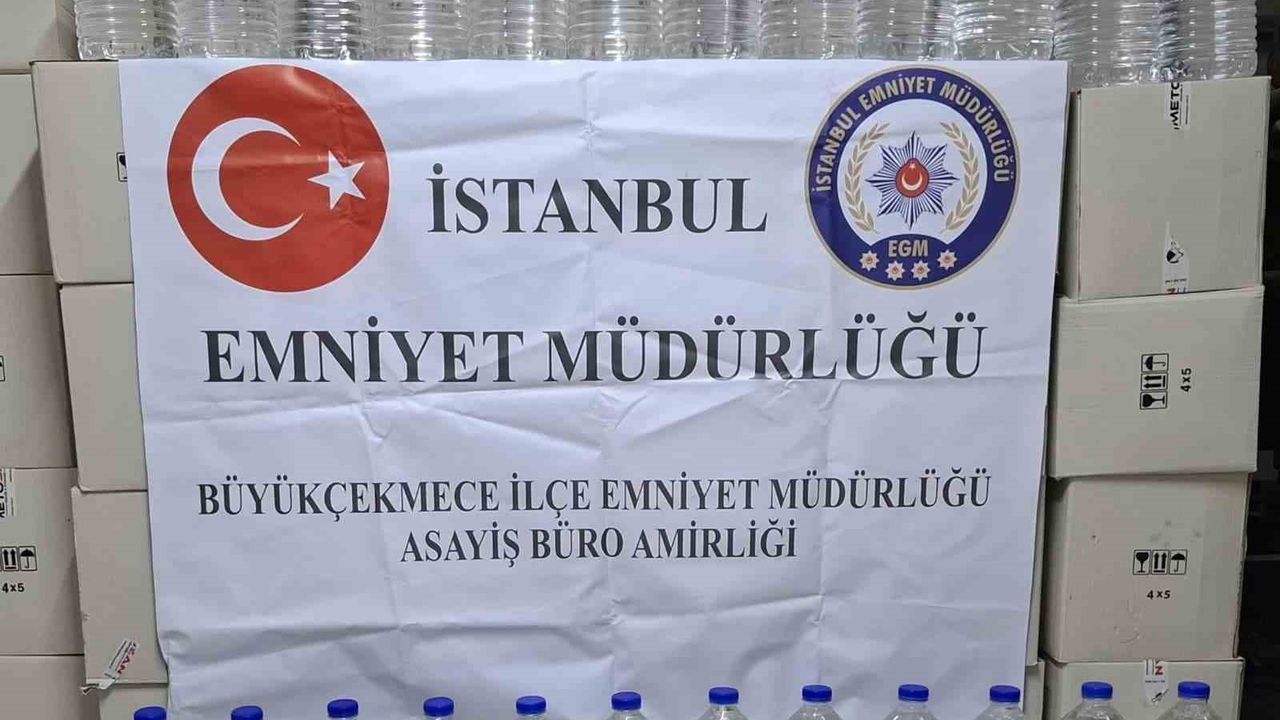 Polis ihbarı değerlendirdi, sonuç şaşırttı: İş yerinden binlerce litre alkol çıktı