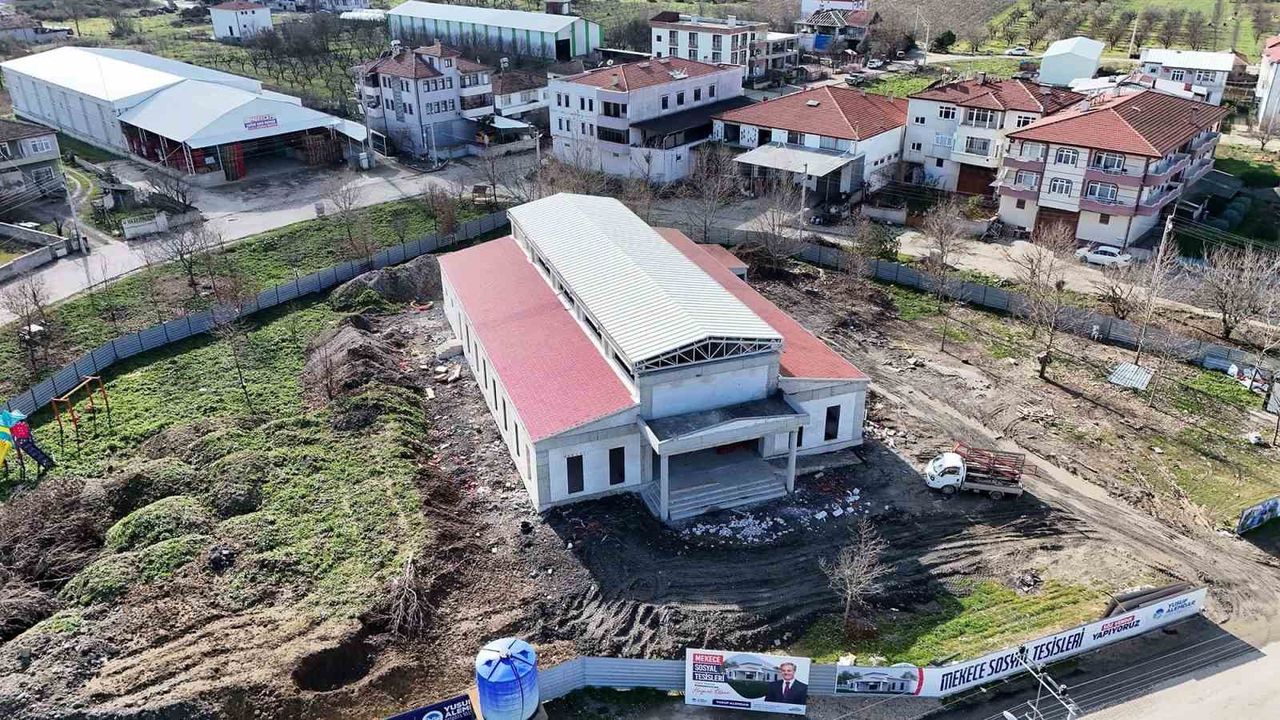 Binlerce kişinin beklediği projede sona doğru: Mekece Sosyal Tesisi hızla yükseliyor