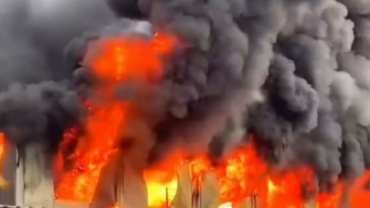 Bin Yataklı Hastane İnşaatında Yangın: Yeni Görüntüler Ortaya Çıktı