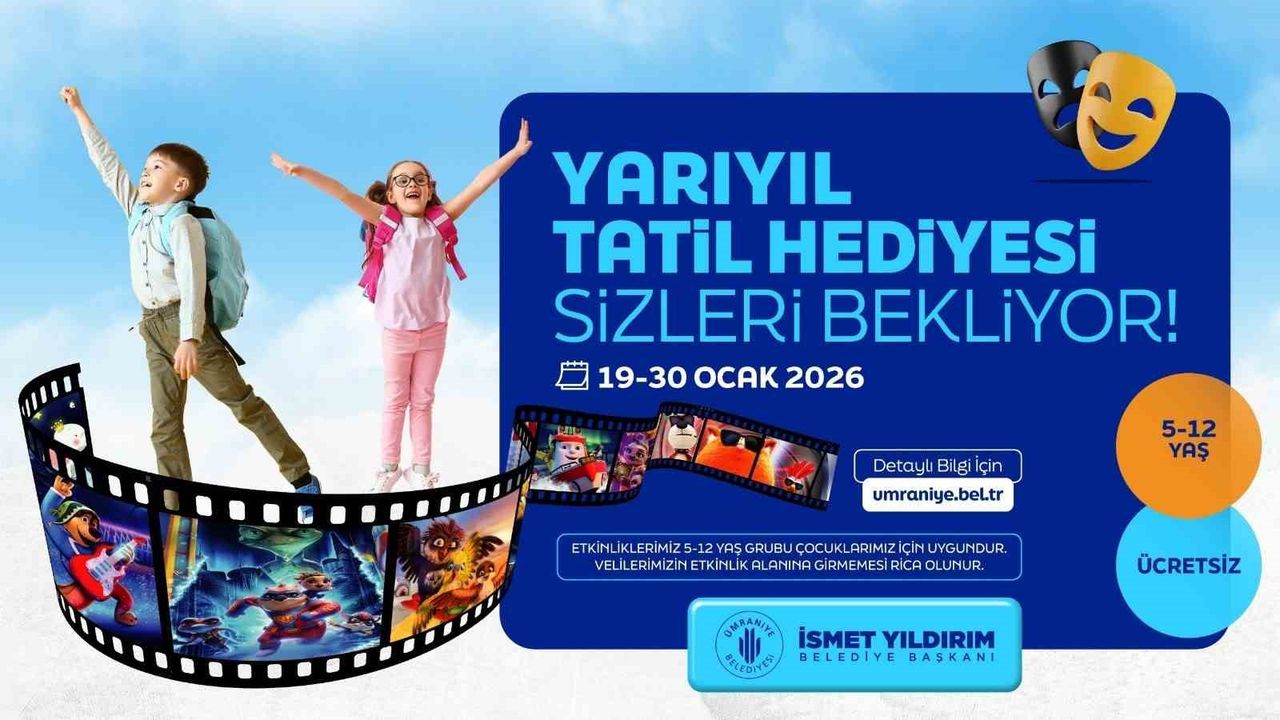 Yarıyıl tatiline özel sürprizler: Ümraniye'de çocuklar için ücretsiz etkinlik maratonu