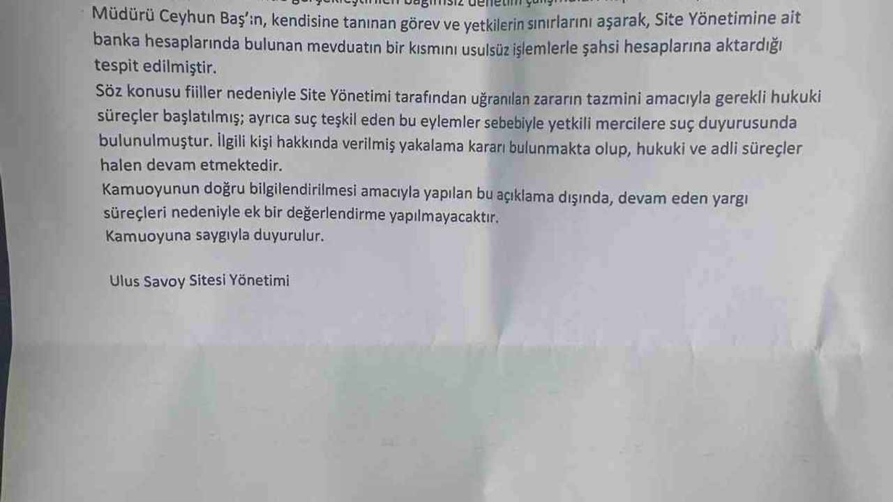 Ünlülerin yaşadığı sitede 1 milyon dolarlık vurgun iddiası