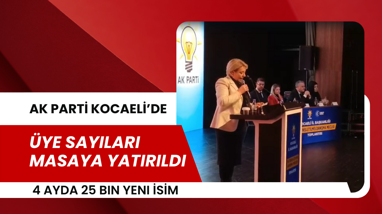 AK Parti Kocaeli’de Üye Sayıları Masaya Yatırıldı: 4 Ayda 25 Bin Yeni İsim