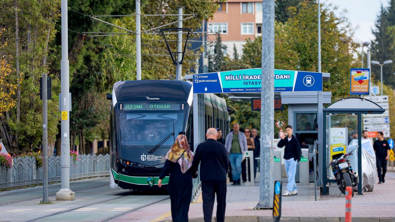 Kocaeli’de Akçaray Tramvayı 2025’i Rekorla Kapattı
