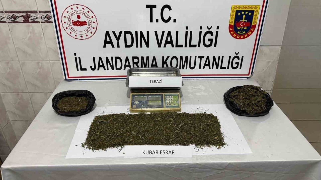 Aydın Nazilli’de uyuşturucu operasyonu: Yarım kilodan fazla esrar ele geçirildi