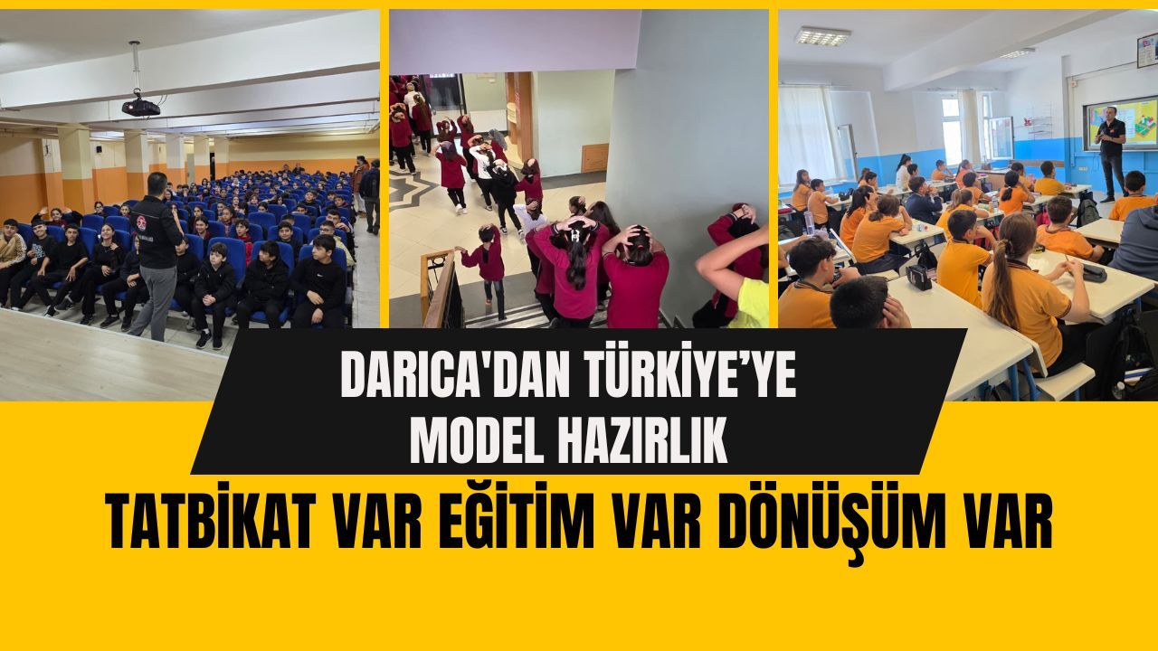 Darıca'da Afetler Gelmeden Önlem Geldi: Her Okulda Tatbikat Her Sokakta Hazırlık