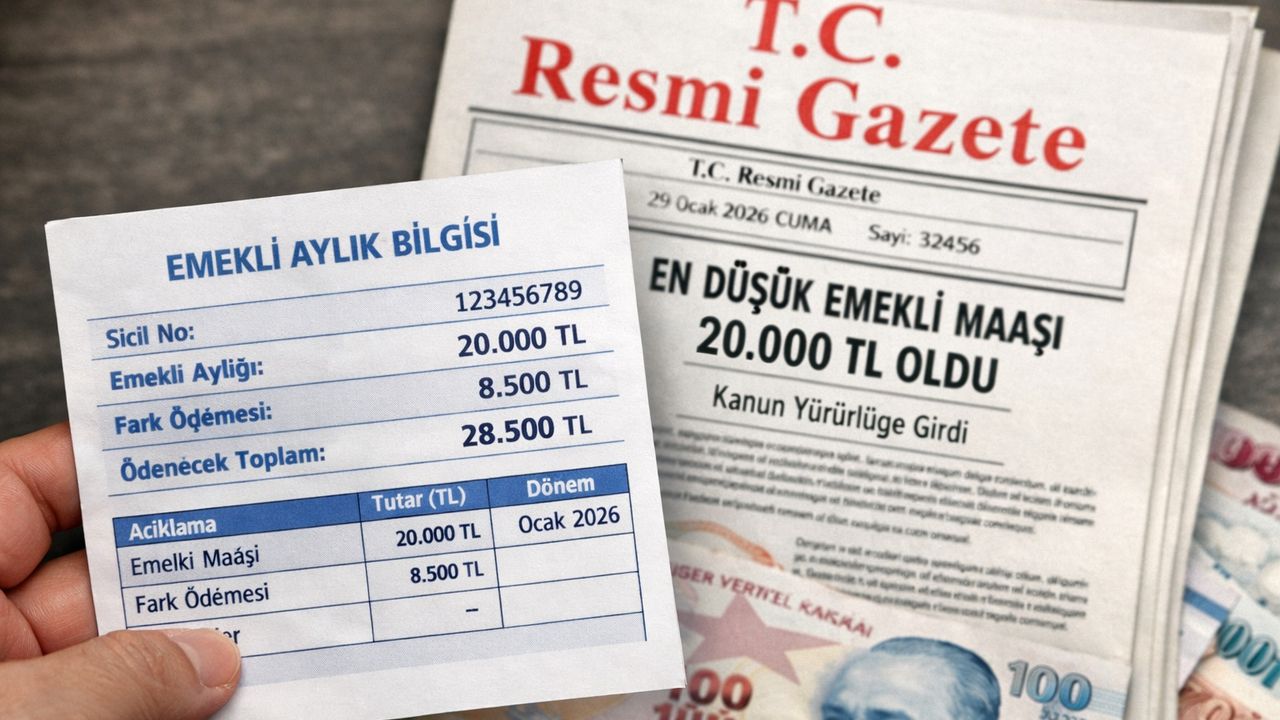 Emekliye Zam Resmileşti: En Düşük Maaş 20 Bin TL Fark Ödemesi Yapılacak