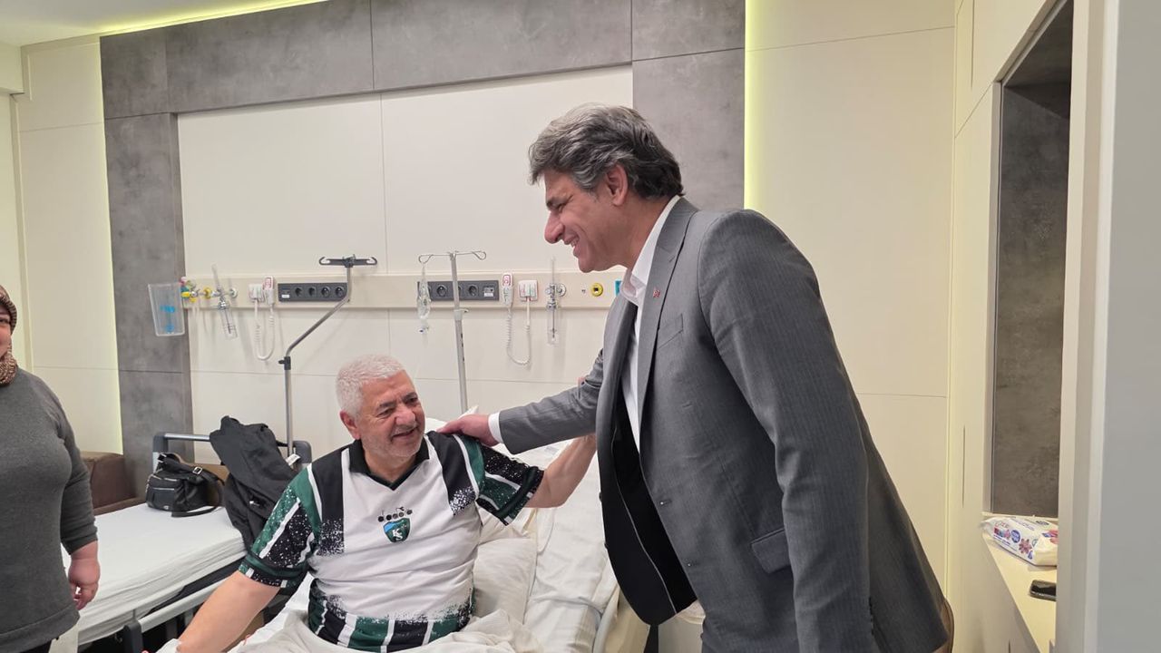 Başkan Kocaman’dan Cemal Kaplan’a Geçmiş Olsun Ziyareti