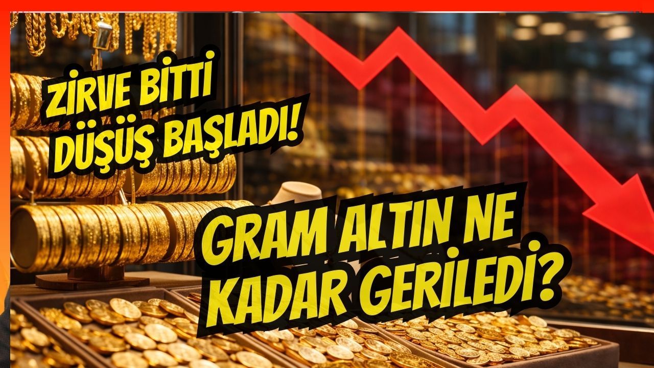 Gram Altında Fiyatlar Saniye Saniye Geri Çekiliyor: Zirve Bitti, Düşüş Başladı!