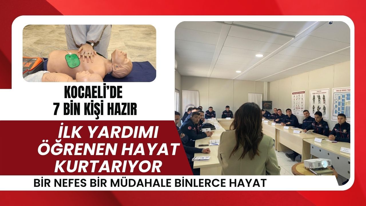 Kocaeli’de 7 Bin Kişi Saniyelerle Ölüm Arasına Dur Diyebilmek İçin Eğitildi
