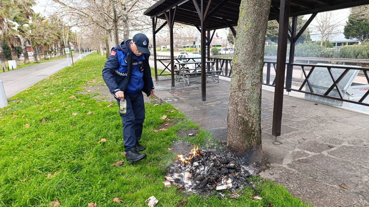 İzmit Kuş Cenneti’nde Olası Yangın Zabıta Tarafından Önledi