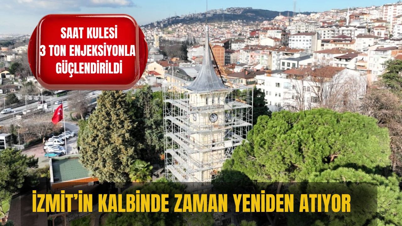 Yıllar Sonra İlk Kez: İzmit Saat Kulesi’nde Zaman İşlemeye Başladı