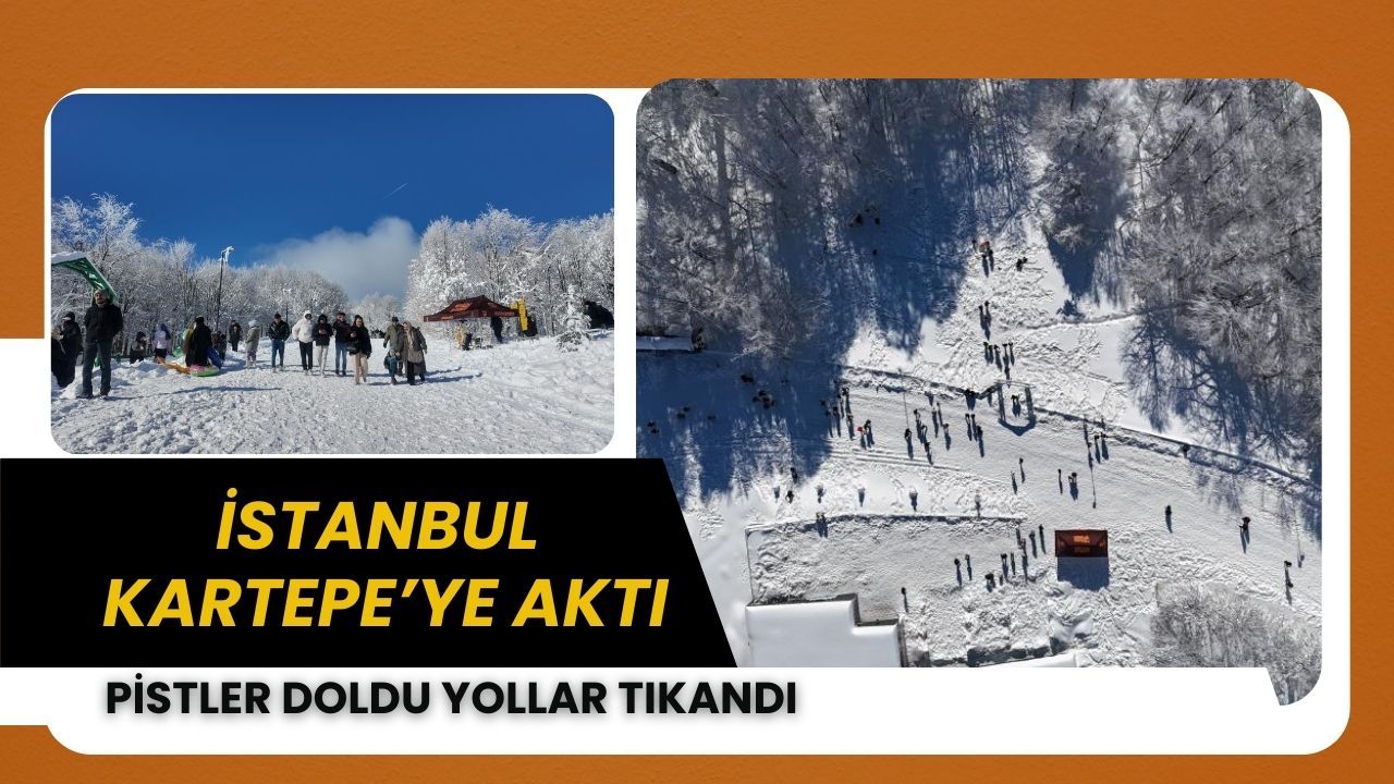 İstanbul Boşaldı Kartepe Tıka Basa Doldu: Kar Keyfi İzdihama Döndü