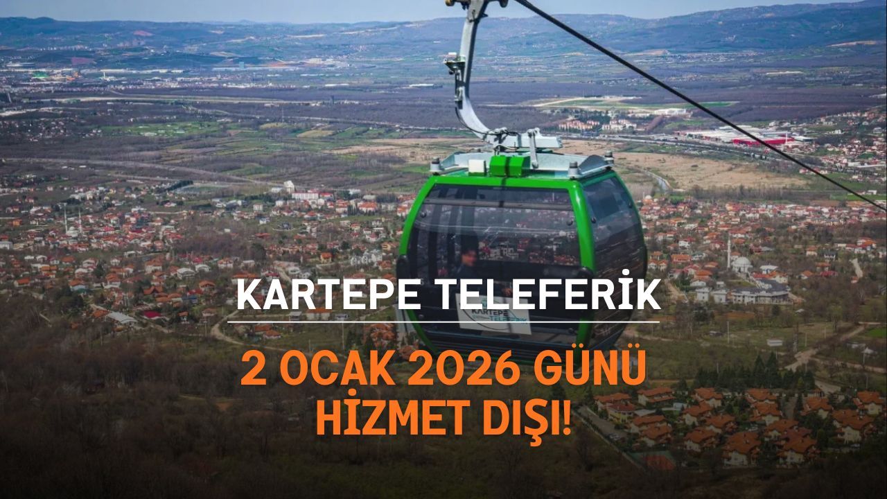 Kartepe Teleferik 2 Ocak’ta hava muhalefeti nedeniyle kapalı
