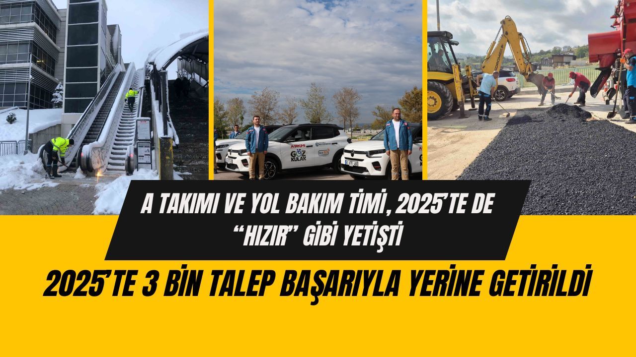 Kocaeli Büyükşehir'in A Takımı 2025’te 3 Bin Talebi Çözüme Kavuşturdu