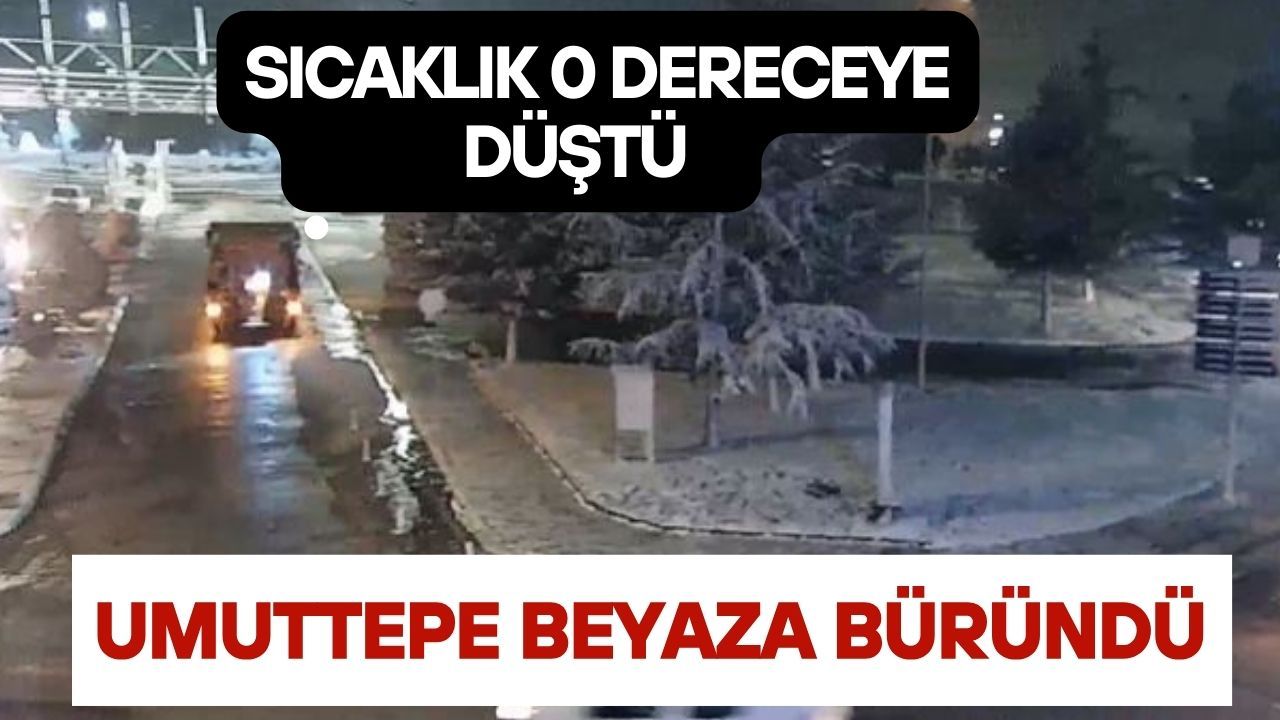 Umuttepe Karla Kaplandı: Sıcaklık 0 Dereceye Kadar Düştü