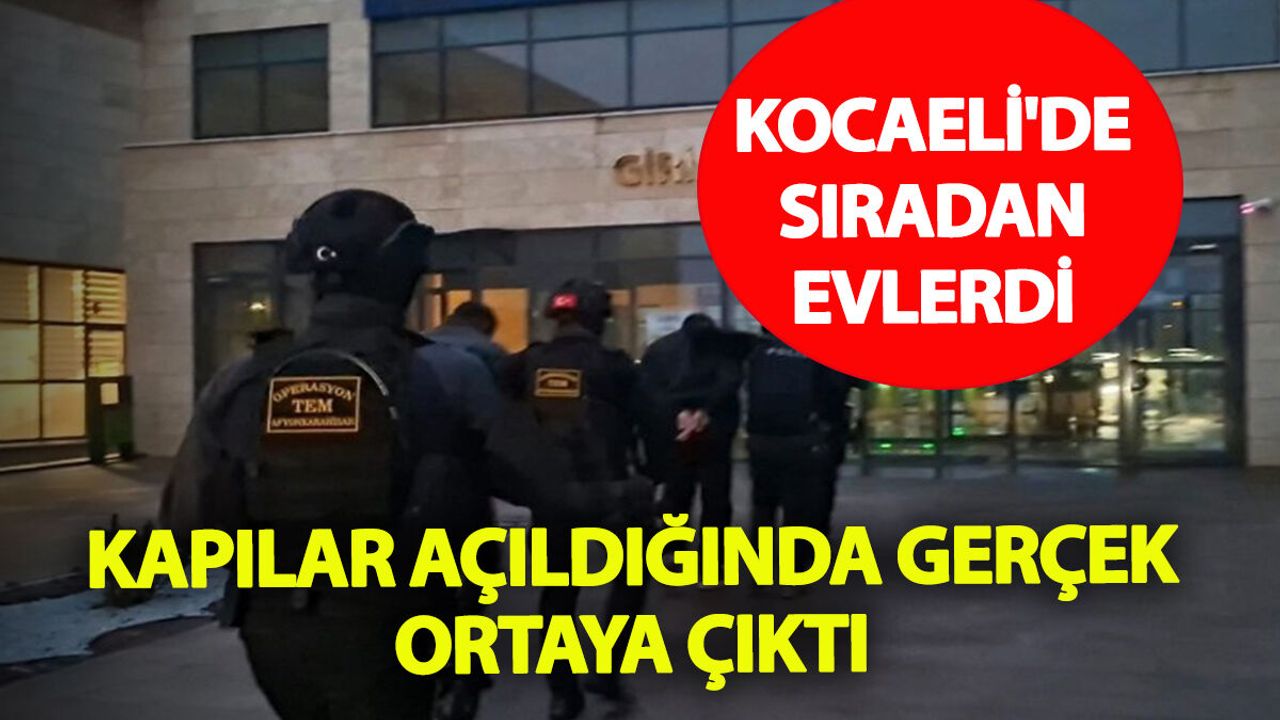 Kocaeli’de Sıradan Evlerdi: Kapılar Açıldığında Gerçek Ortaya Çıktı